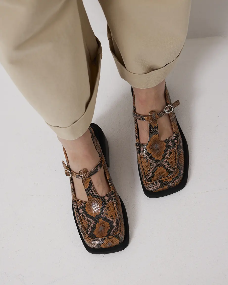 Angel Slingback | Caramel Snake - Image 2