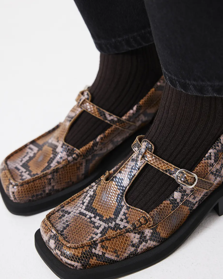 Angel Slingback | Caramel Snake - Image 3