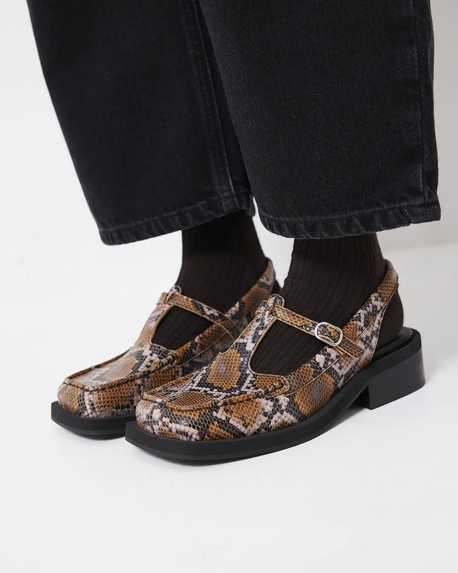 Angel Slingback | Caramel Snake - Image 5