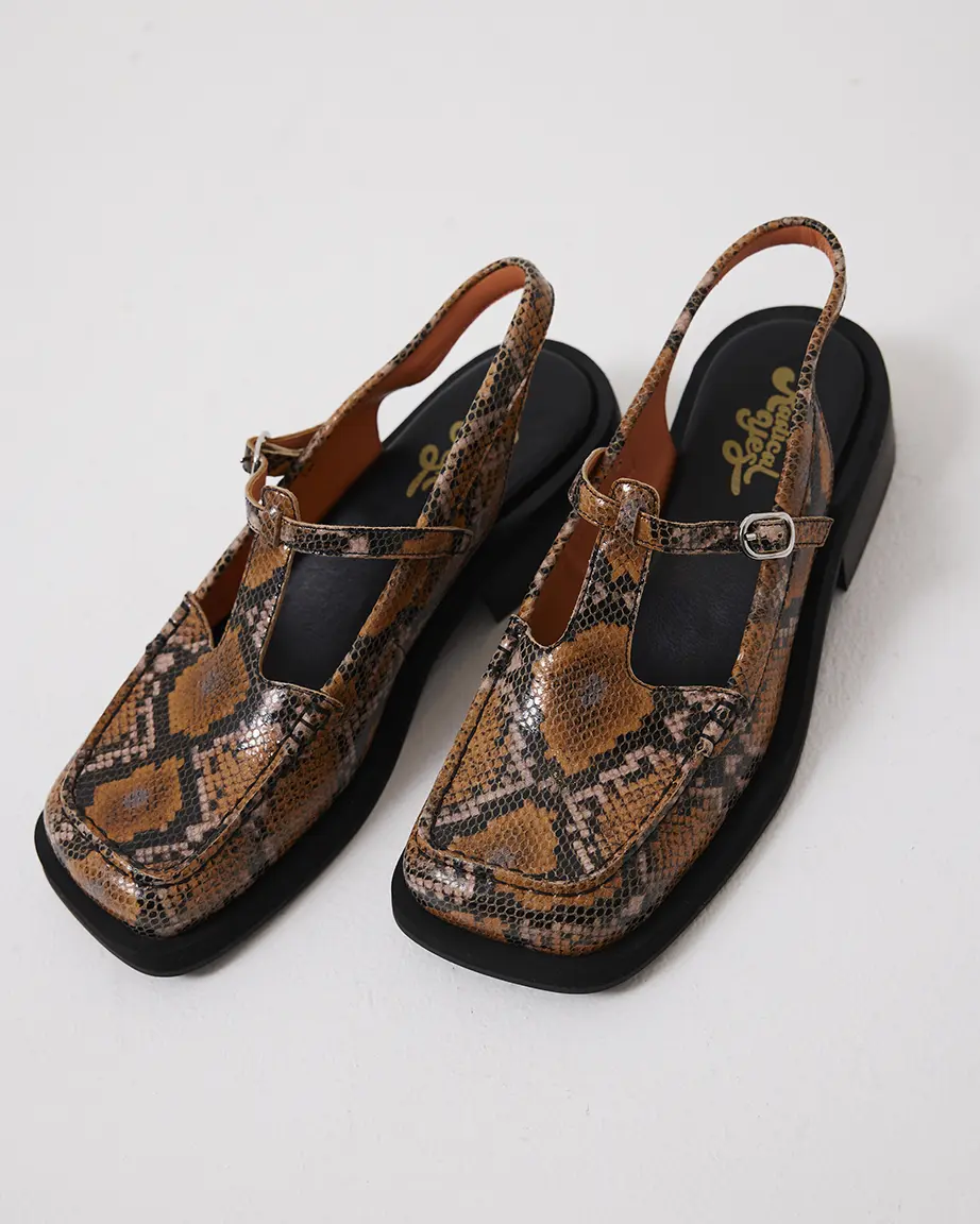 Angel Slingback | Caramel Snake - Image 7