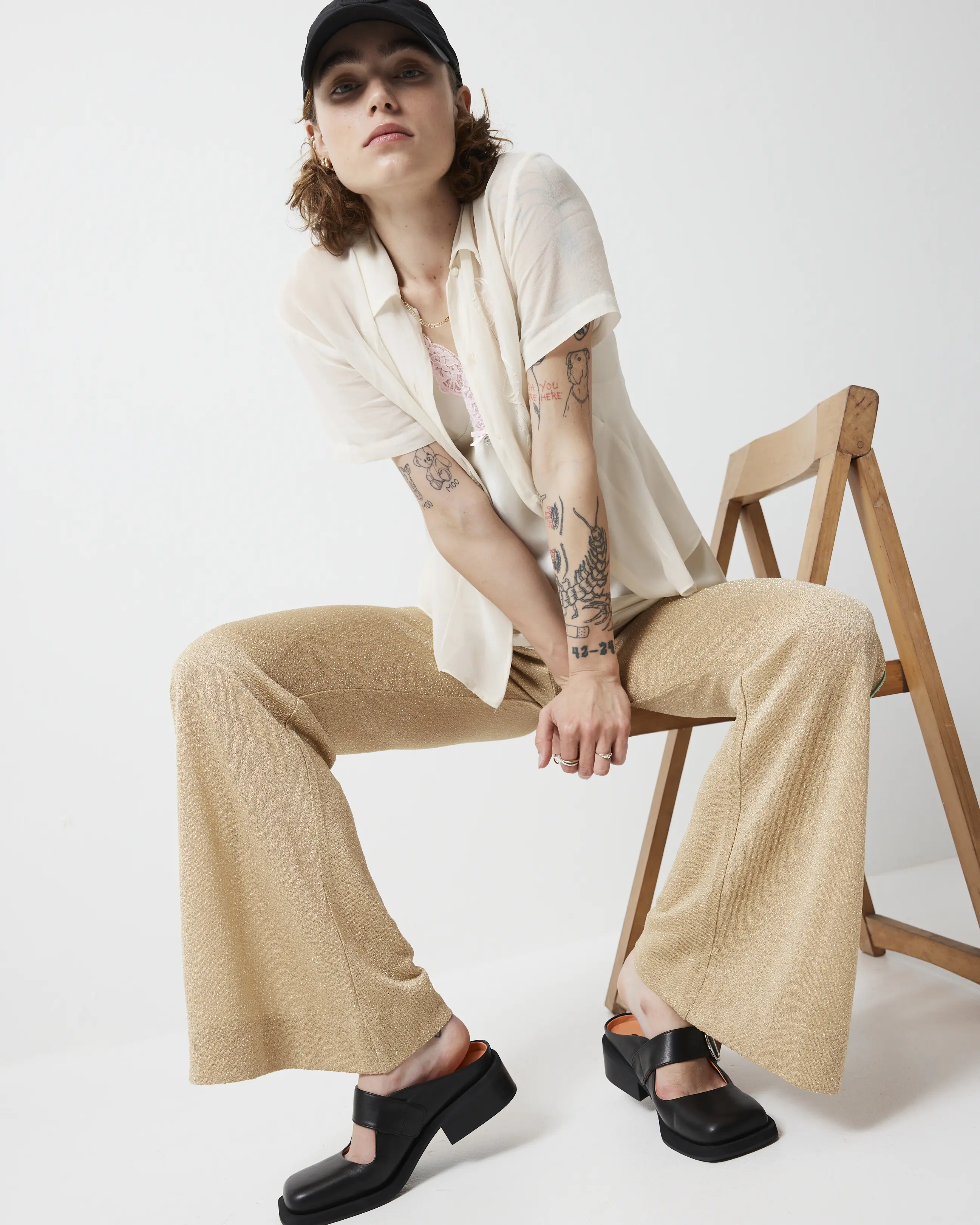 Badu Square Toe Leather Mule | Black - Image 5