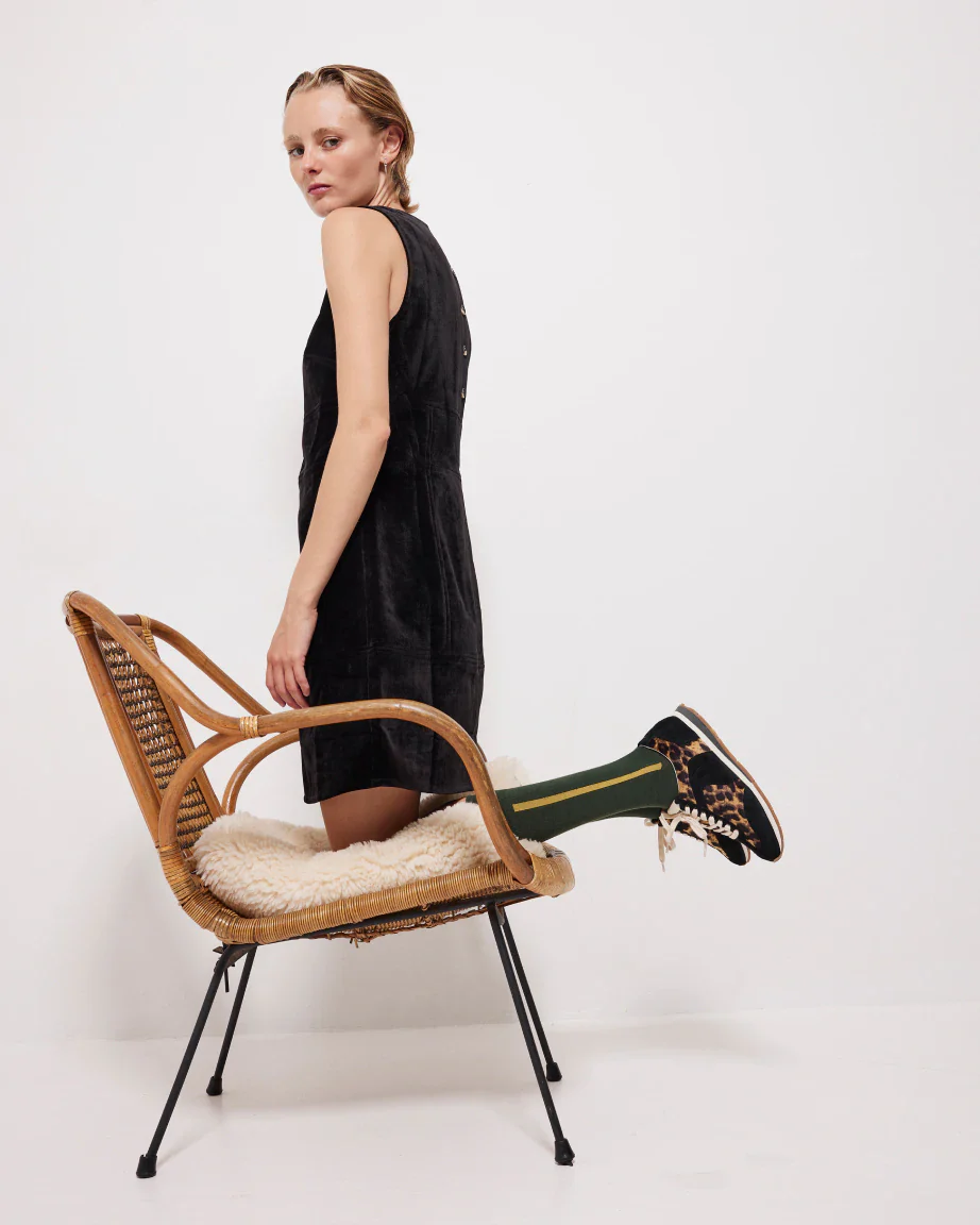 Ballet Core Sneaker | Leopard Velvet - Image 6
