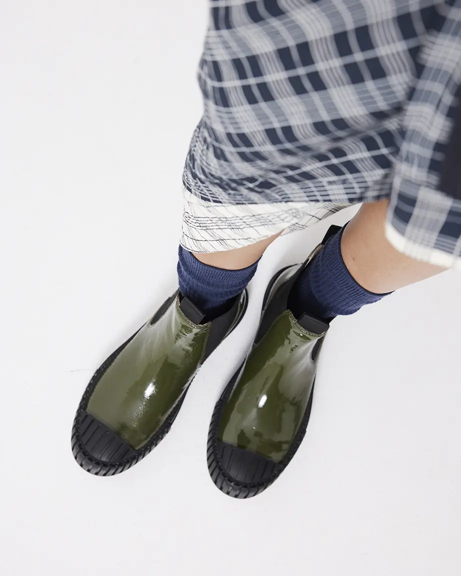 Barbar Chelsea Boot | Moss Green Gloss - Image 5
