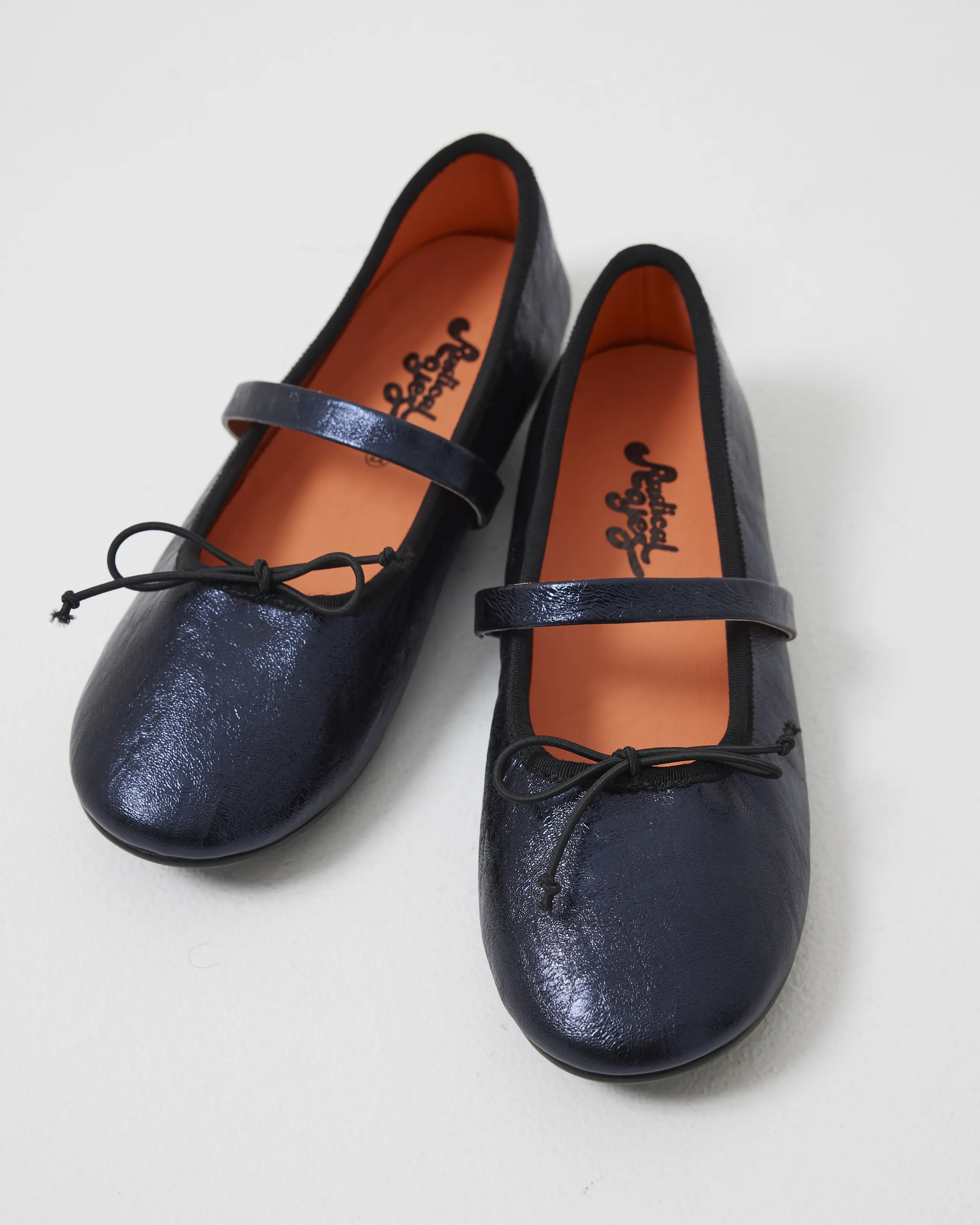Blessed 2.0 Leather Ballet Flat | Navy Metallic - Image 3