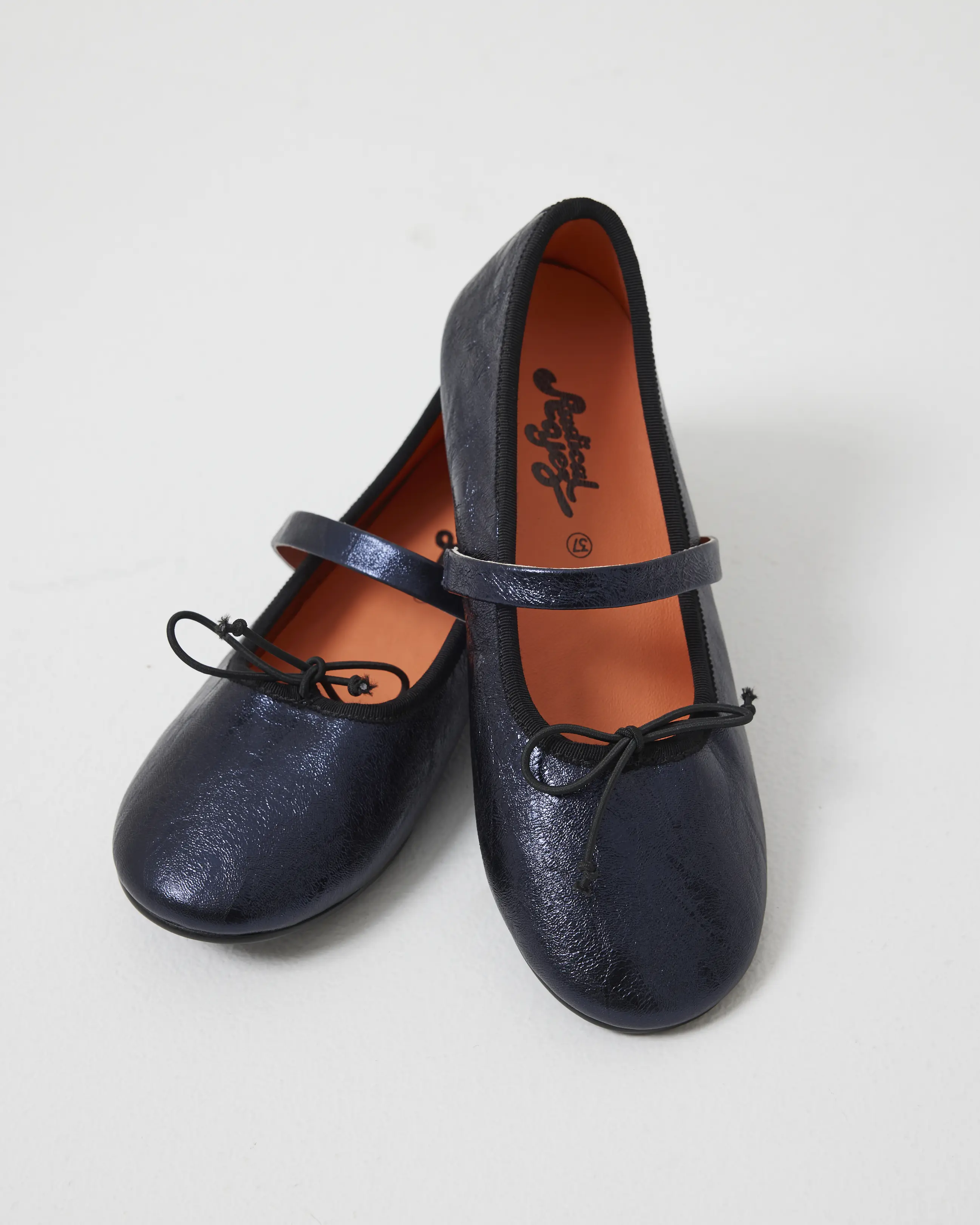 Blessed 2.0 Leather Ballet Flat | Navy Metallic - Image 5