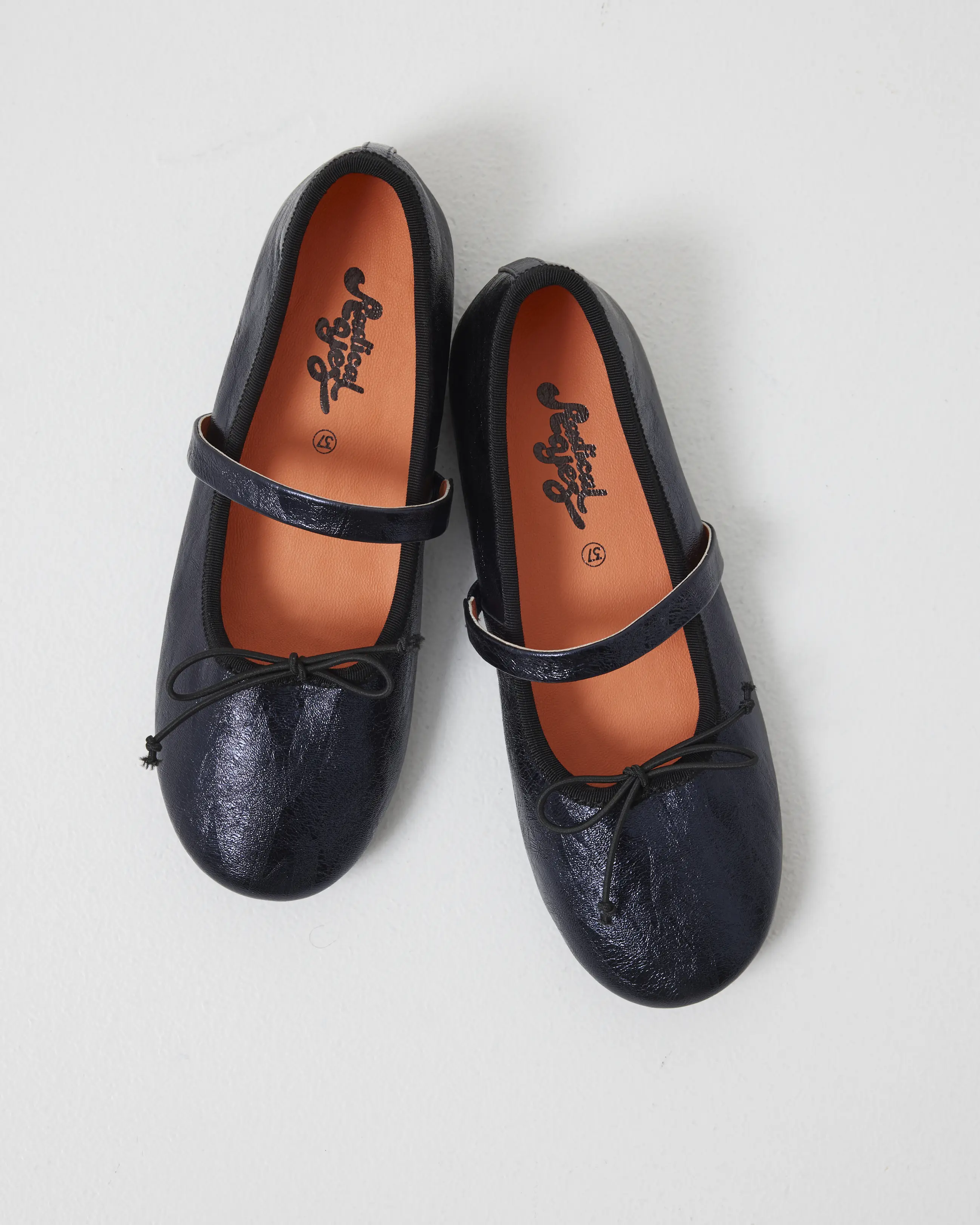 Blessed 2.0 Leather Ballet Flat | Navy Metallic - Image 6