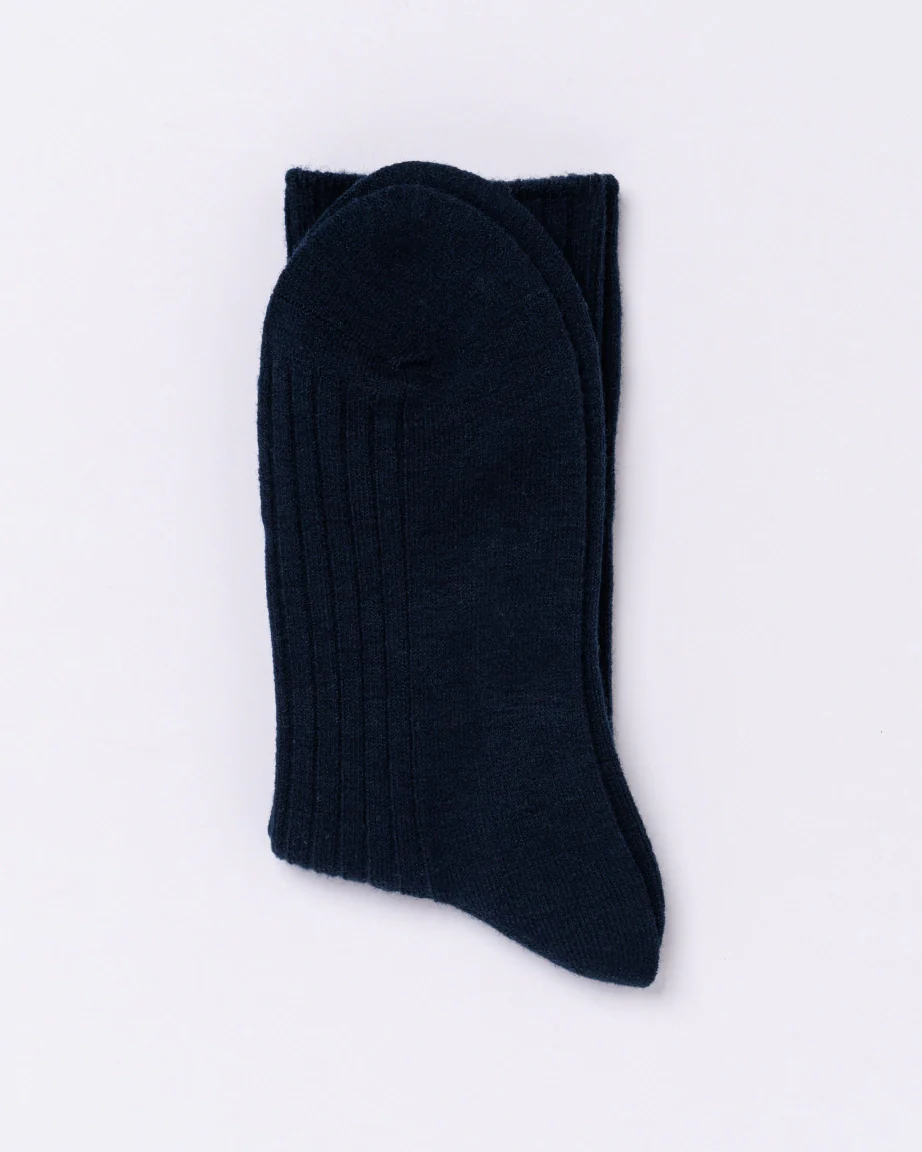 Chusette 100% Premium Wool Seamless Socks | Navy Blue - Image 4