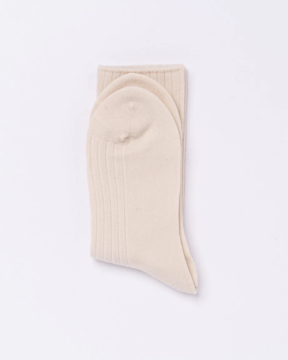 Chusette 100% Premium Wool Seamless Socks | Vanilla Cream - Image 4