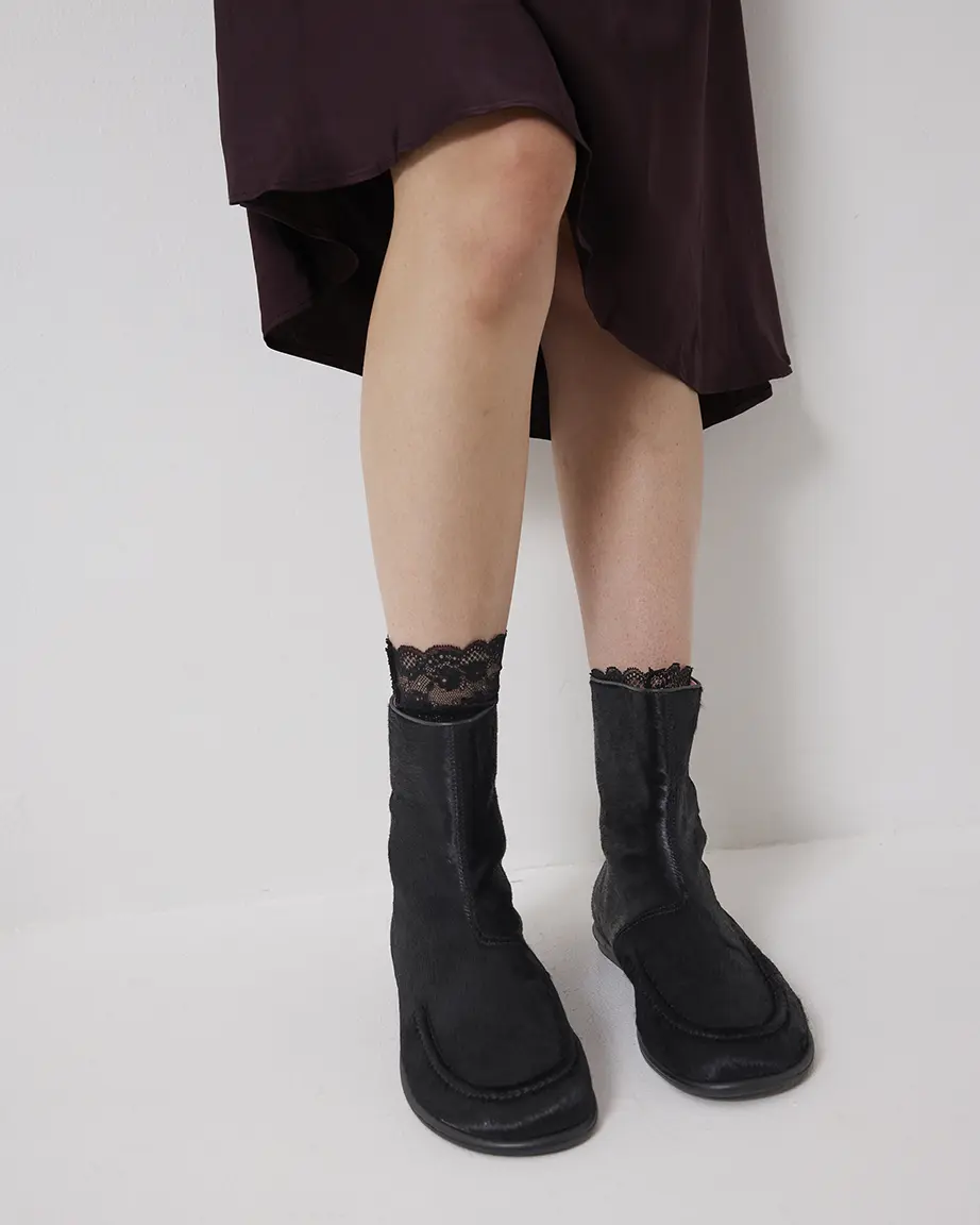 Cocoon Boot | Black Pony Hair - Image 7