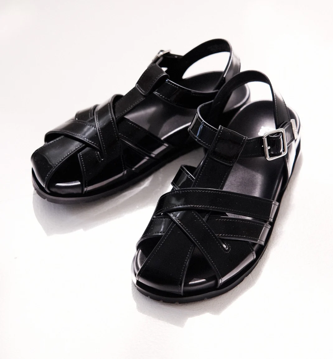Ginny Strappy Sandal | Black Patent Leather - Image 2