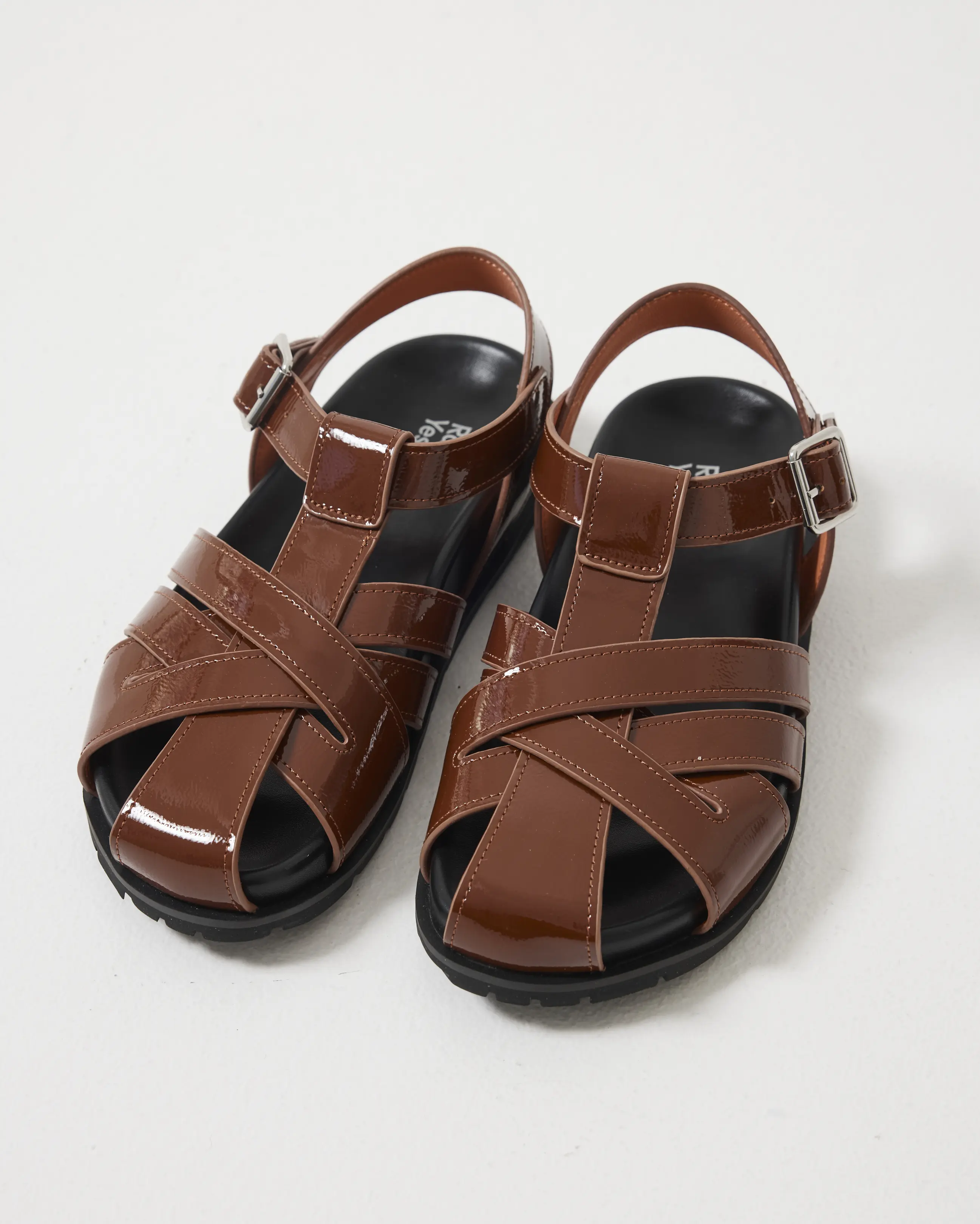Ginny Strappy Sandal | Toffee Ripple Leather - Image 5