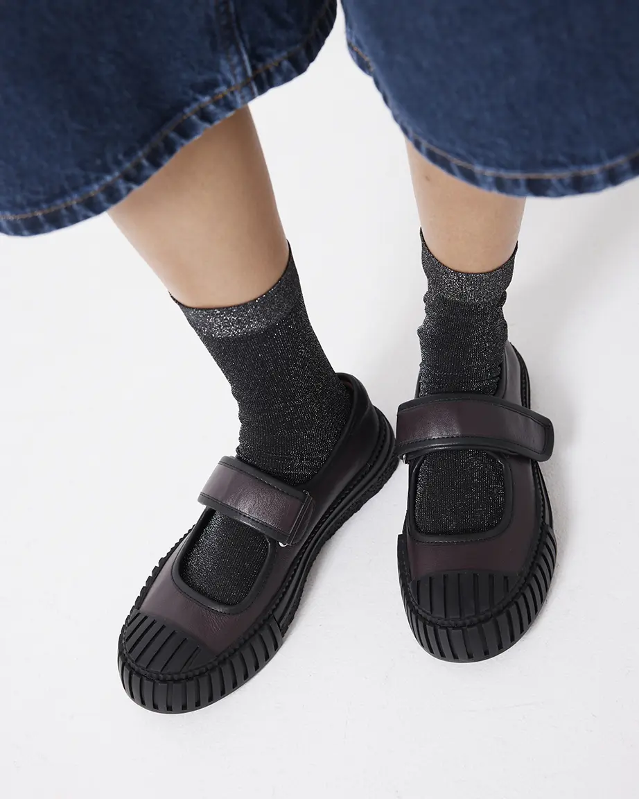 Grace Velcro Mary Jane | Aubergine - Image 5