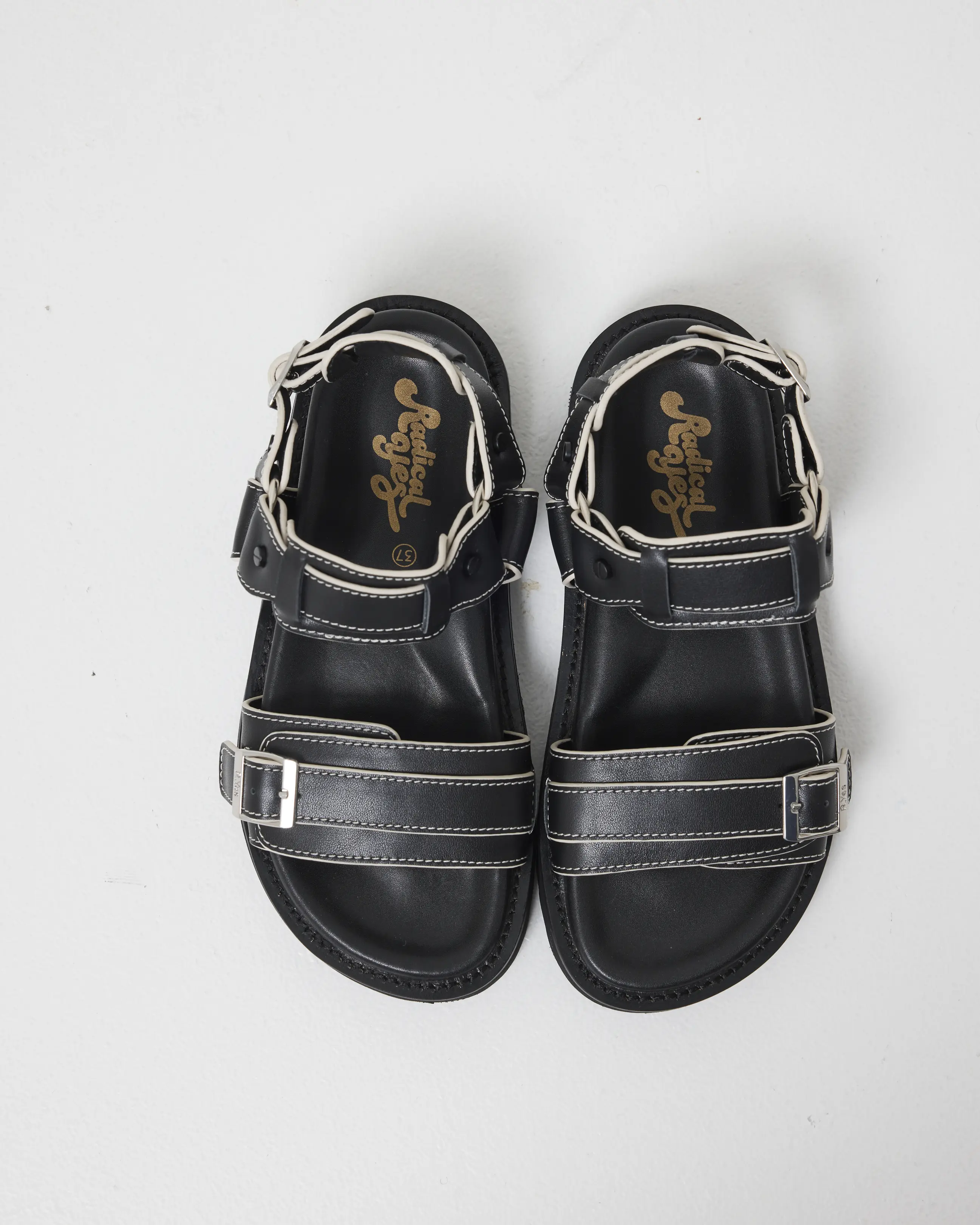 Rae Harness Leather Sandal | Black - Image 4