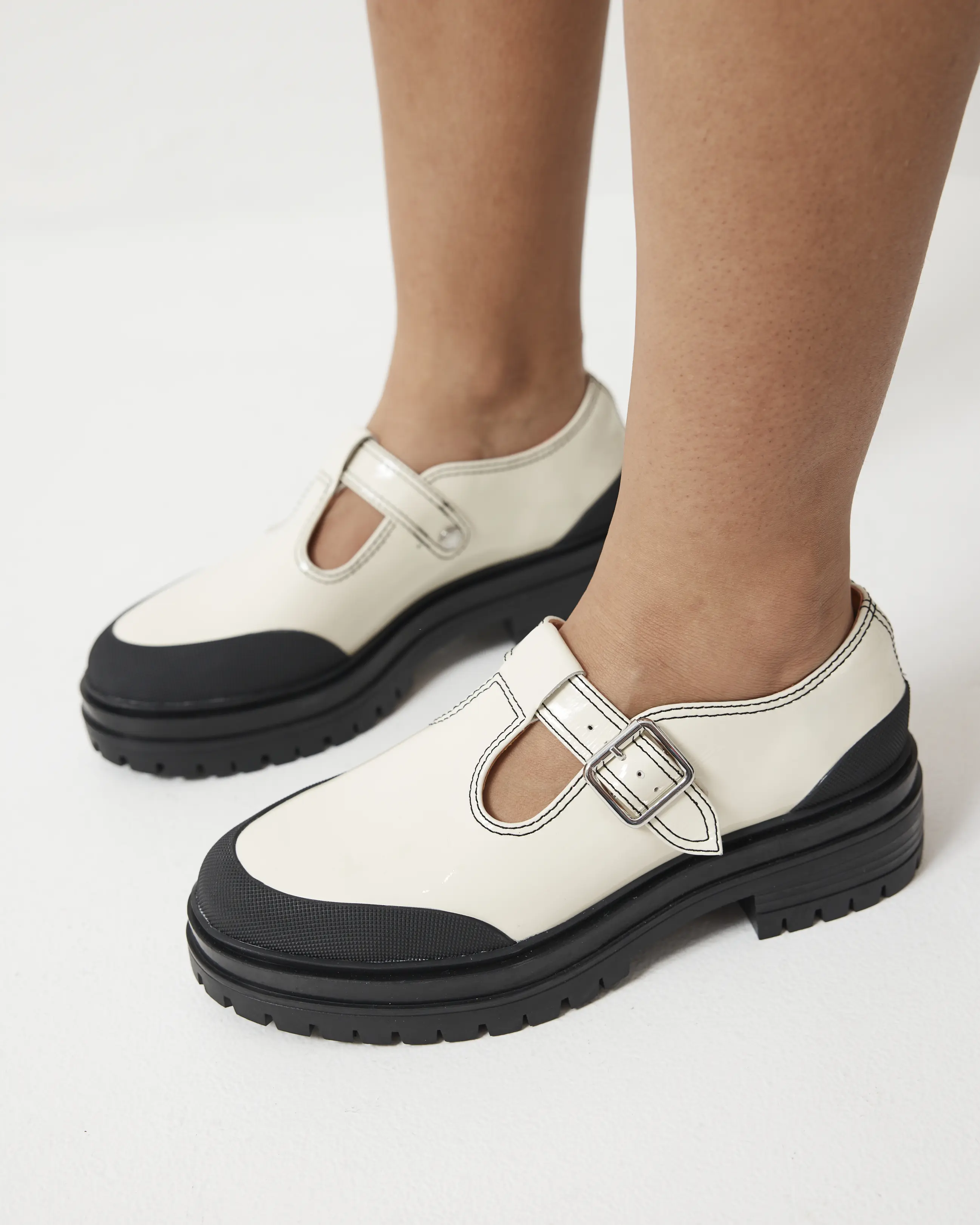 Icehouse Street T-Bar Shoe | Milk Gloss - Image 4