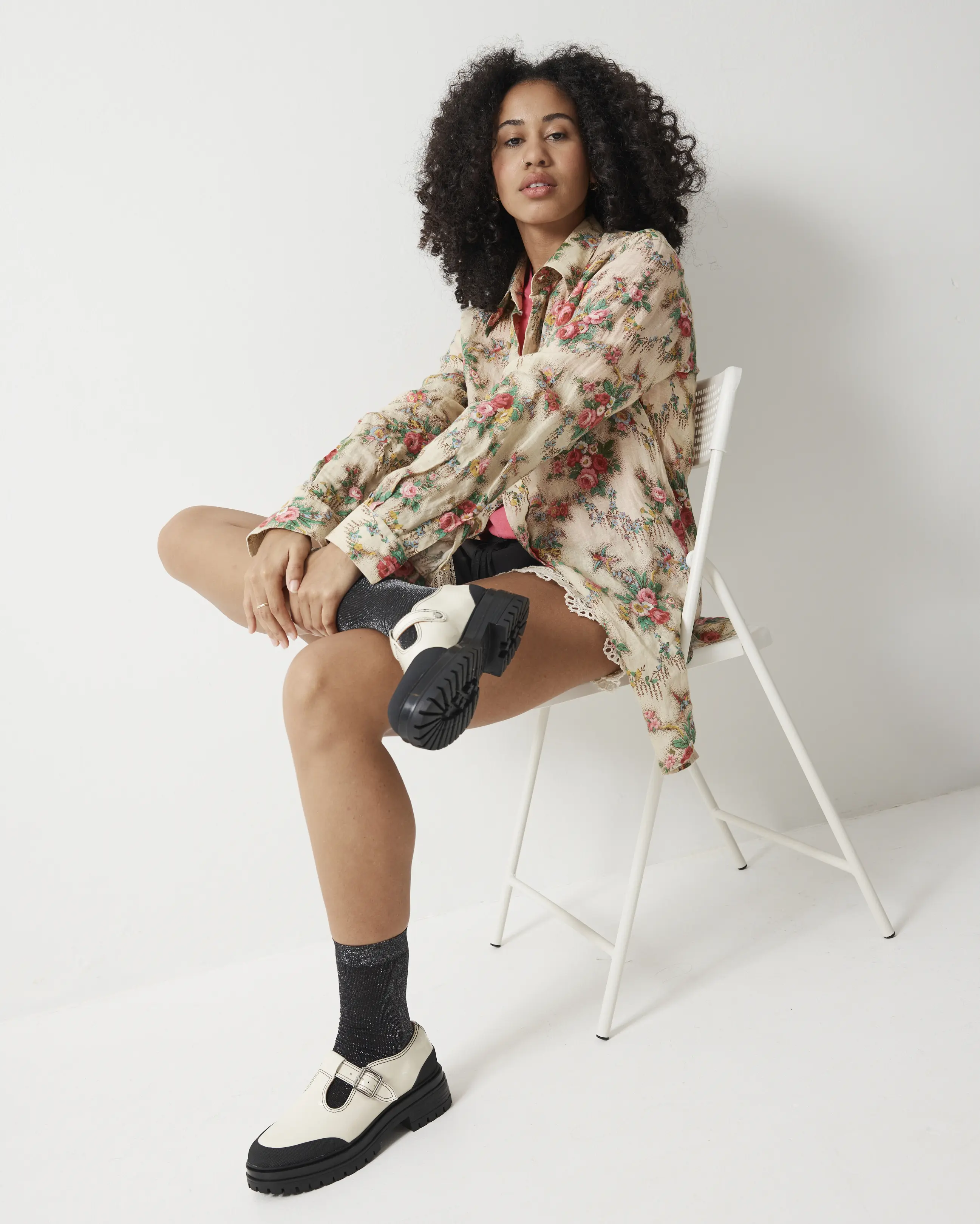 Icehouse Street T-Bar Shoe | Milk Gloss - Image 7