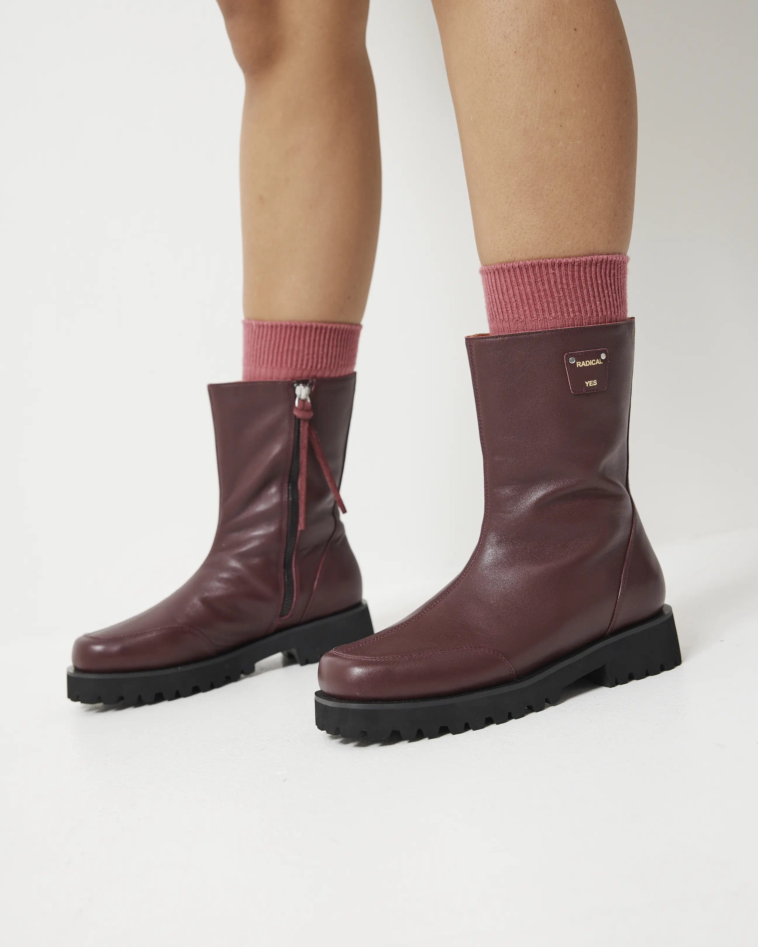 Luminous Midi Boot | Cherry - Image 5