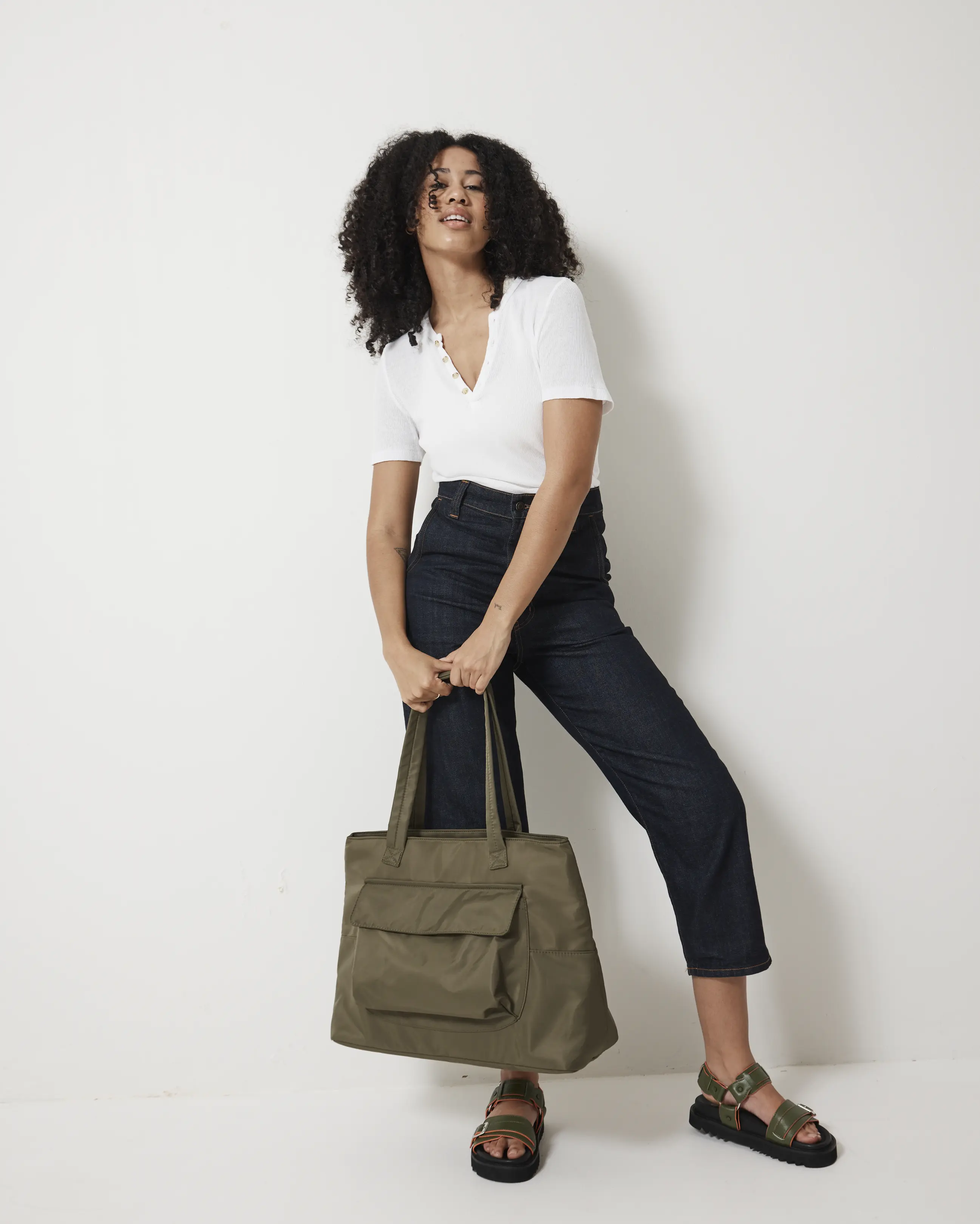 Paloma Market Tote | Pickle - Image 3
