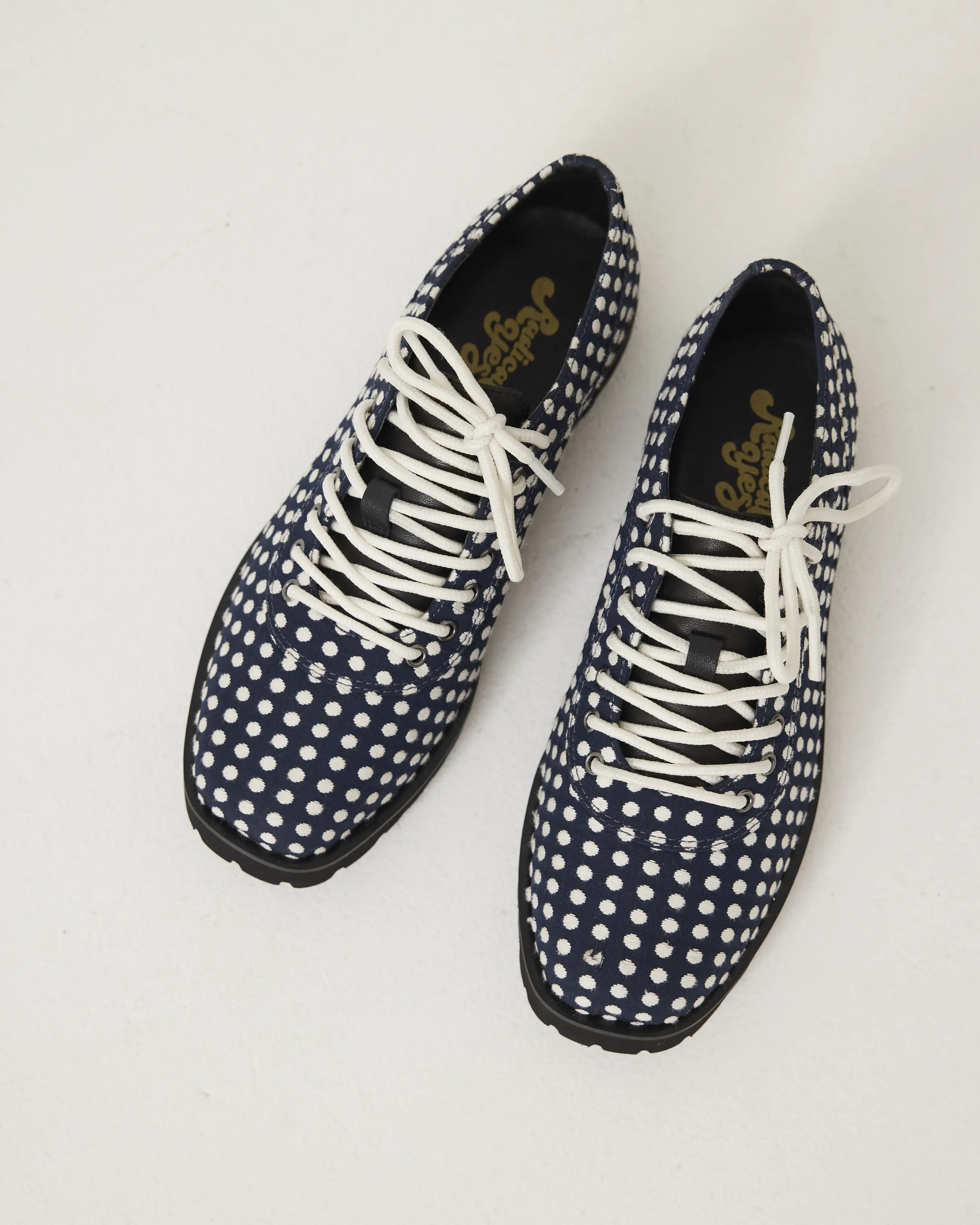 Maya Lace Up | Navy Spot - Image 7