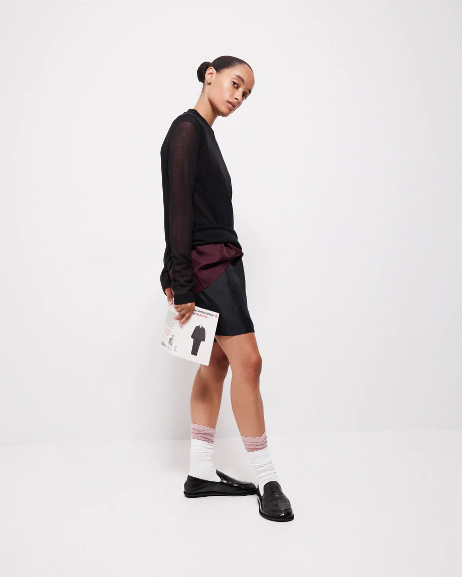 Meriem Hotel Leather Loafer | Black Crush - Image 5