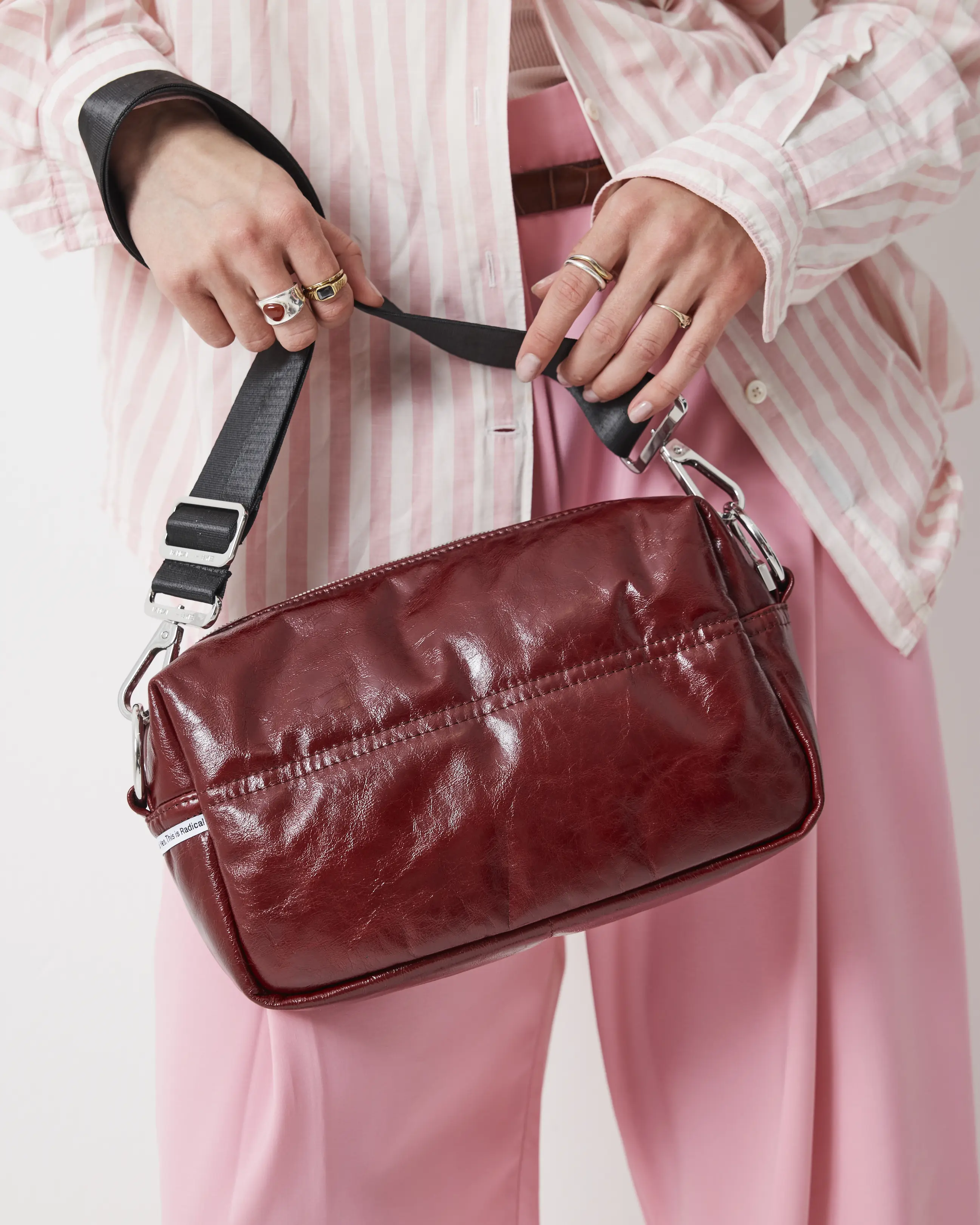 North Star Leather Clutch | Biking Red - Image 3