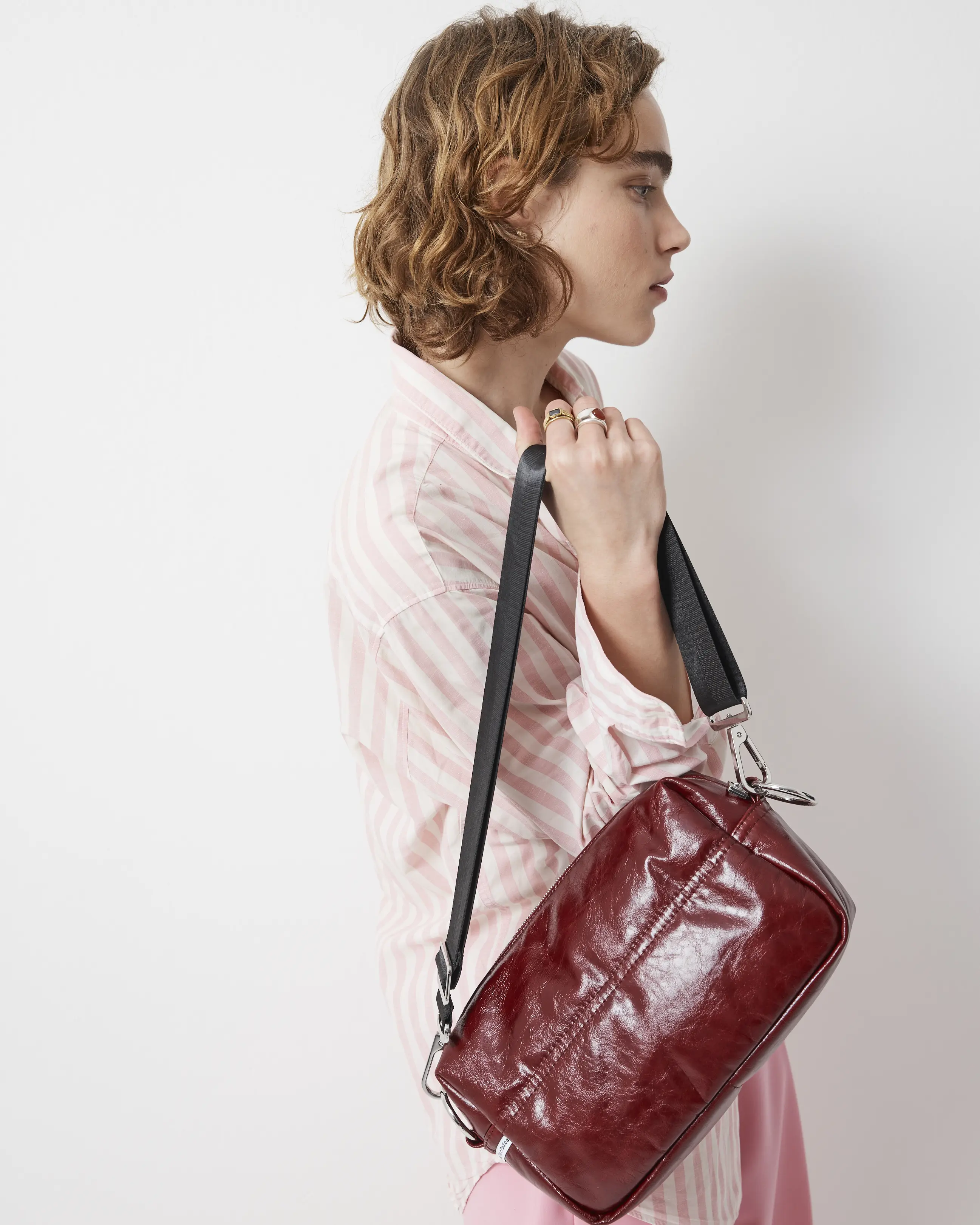 North Star Leather Clutch | Biking Red - Image 4