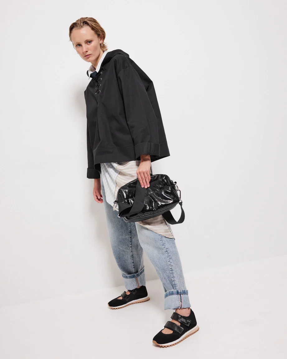 North Star Leather Clutch | Black Crush - Image 5