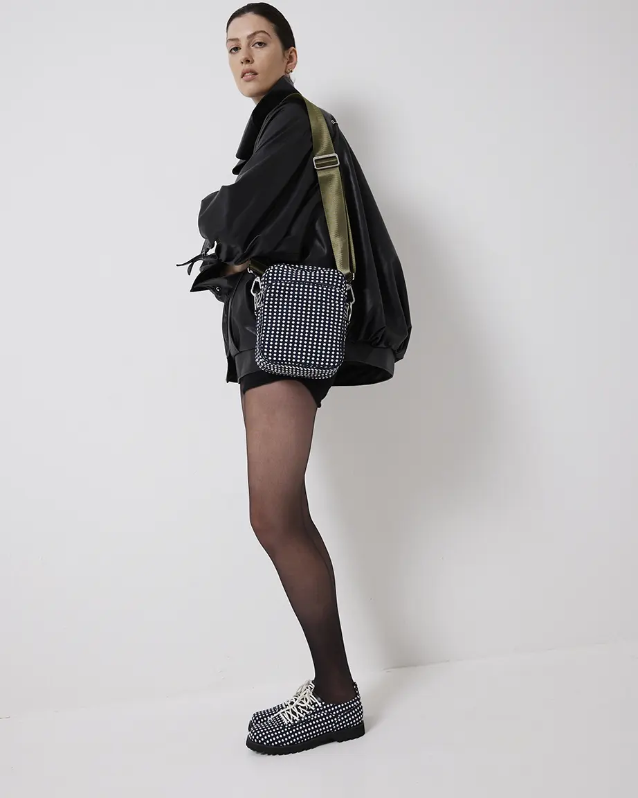 Radiance 2.0 Nylon Bag | Navy Polka Dot - Image 3