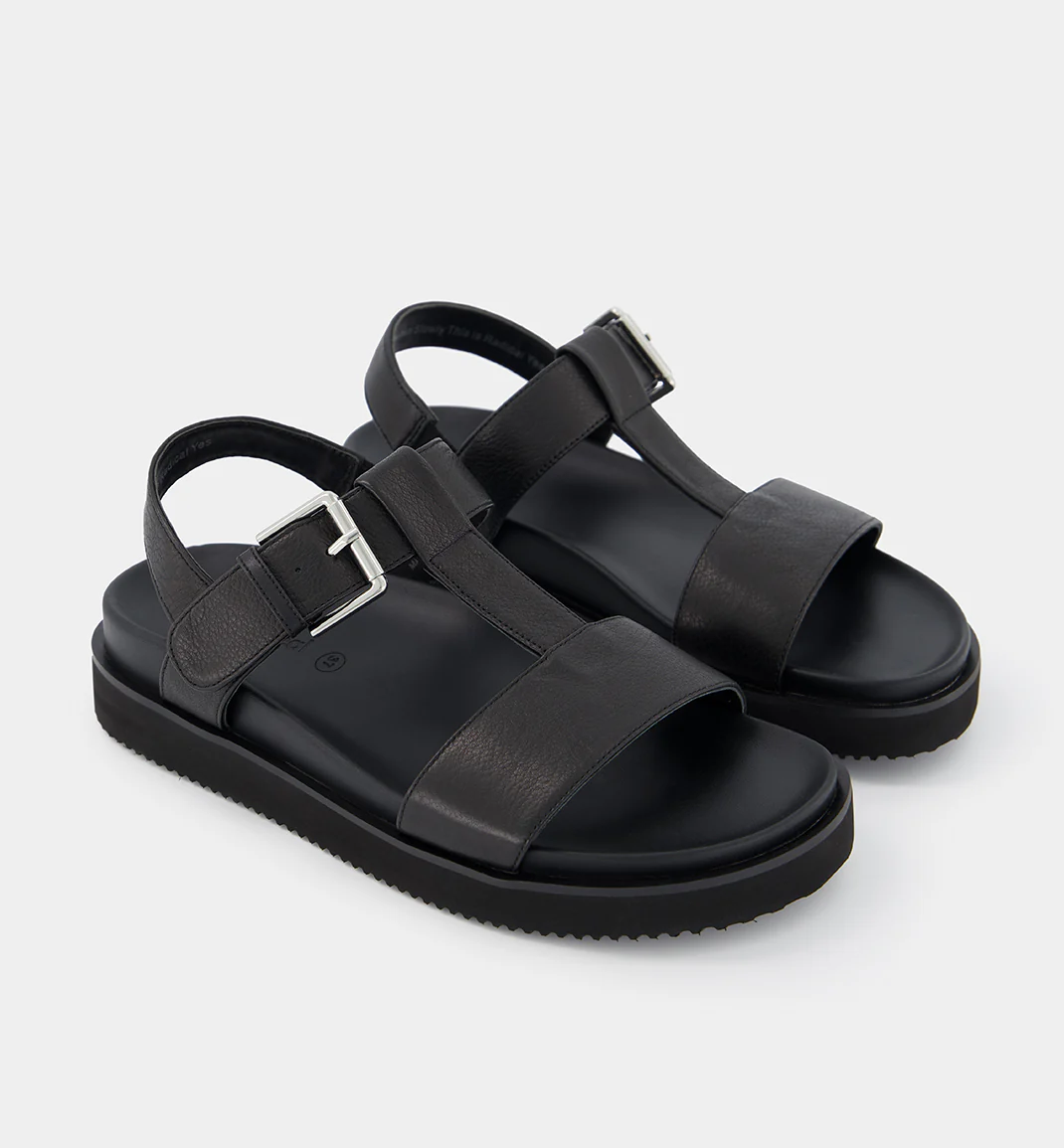 Declaration 2.0 Leather T-Bar Wedge | Black - Image 7