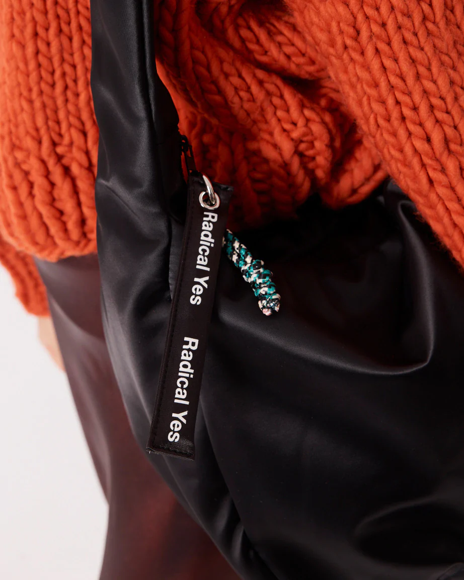 Rainbow Tote | Black Sporty Satin - Image 5