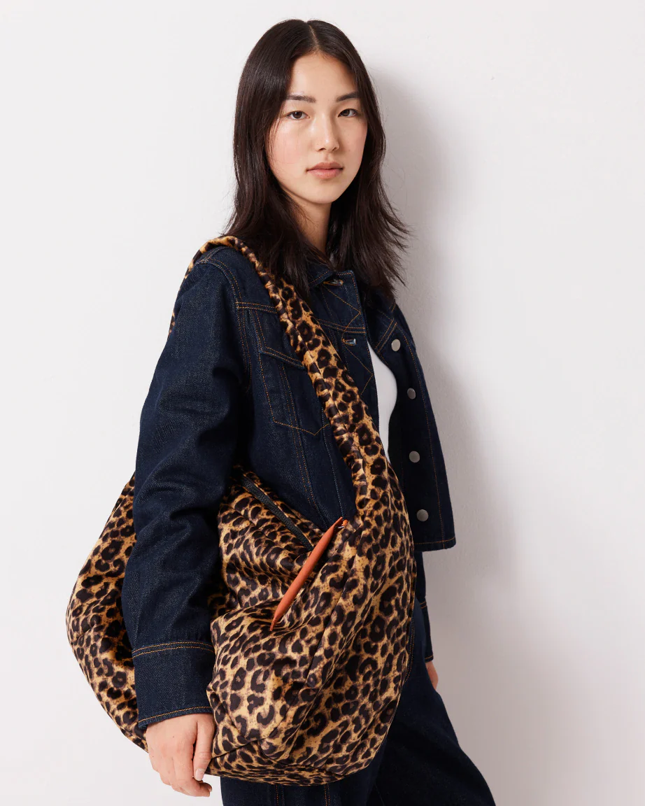 Rainbow Tote | Leopard Print Velvet - Image 4