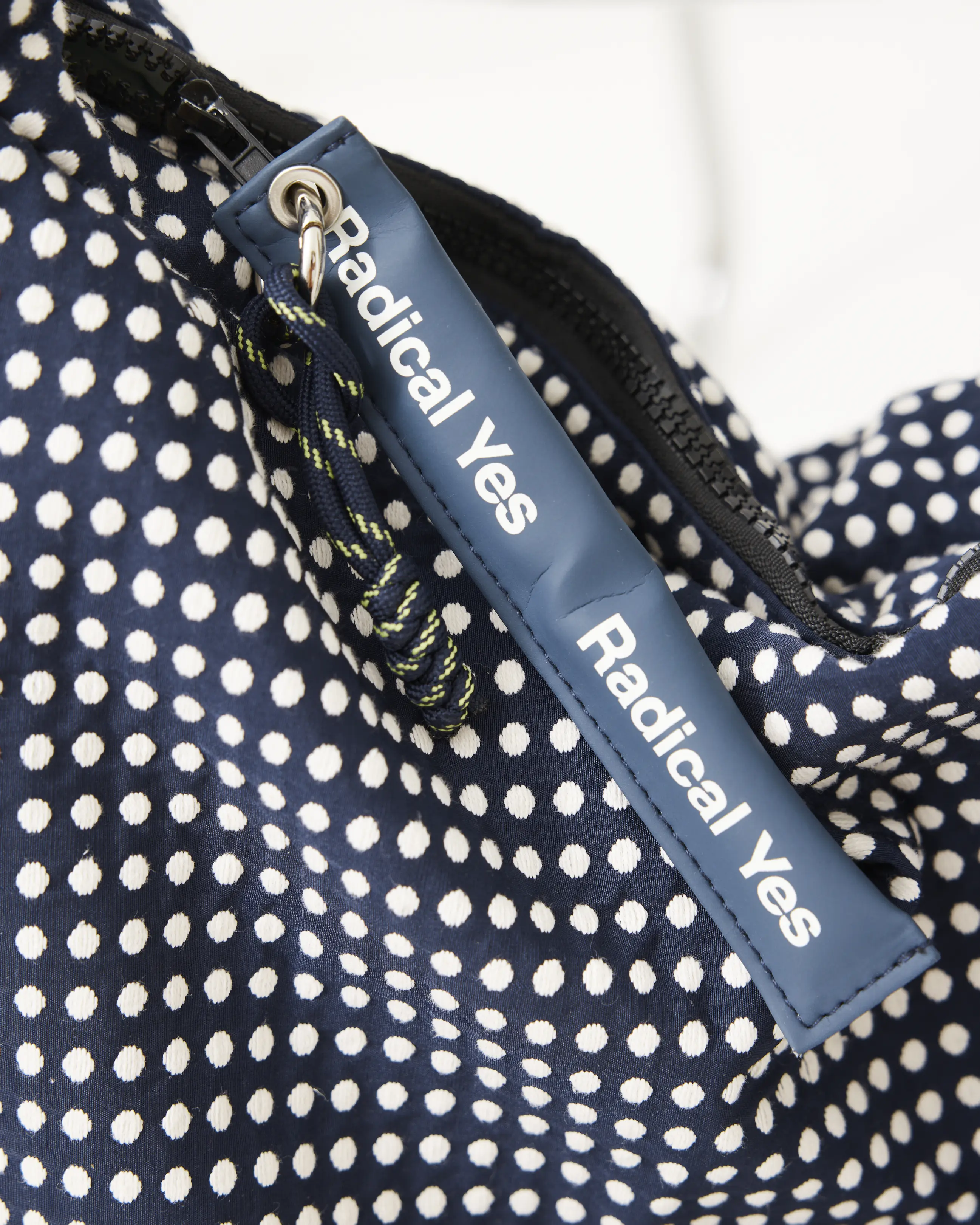 Rainbow Tote | Navy Polka Dot - Image 3