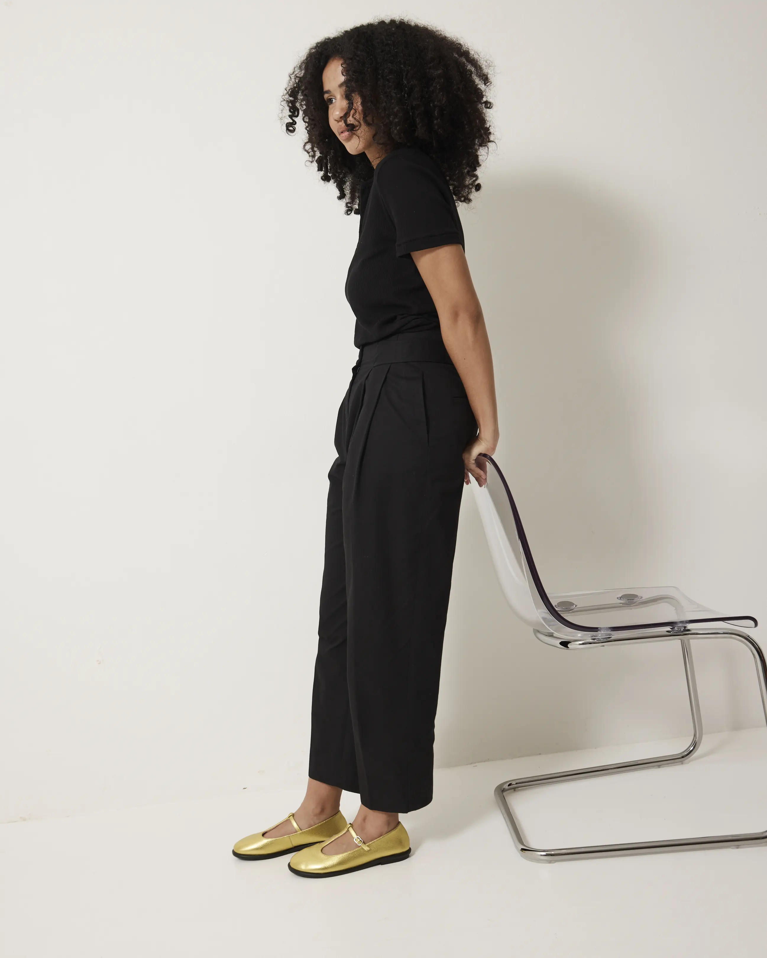 Reilly T-Bar Leather Shoe | Citronelle Metallic - Image 4
