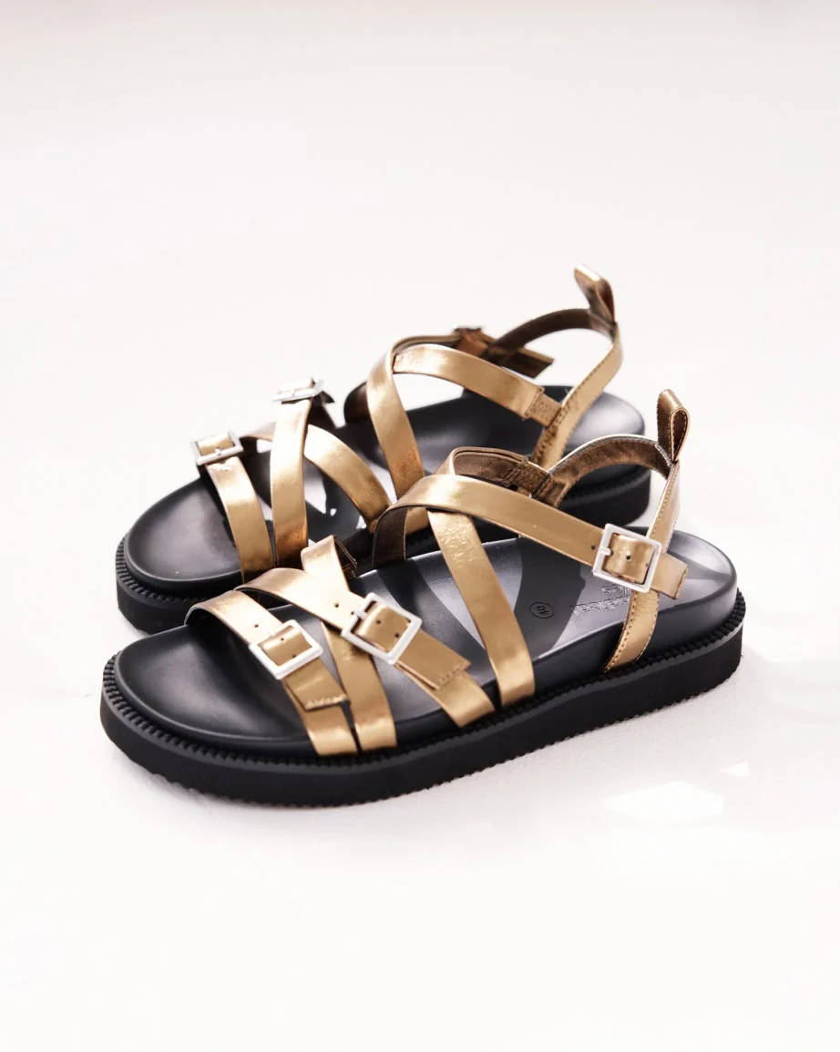 Sophia Strappy Sandal | Bronze Crush - Image 3