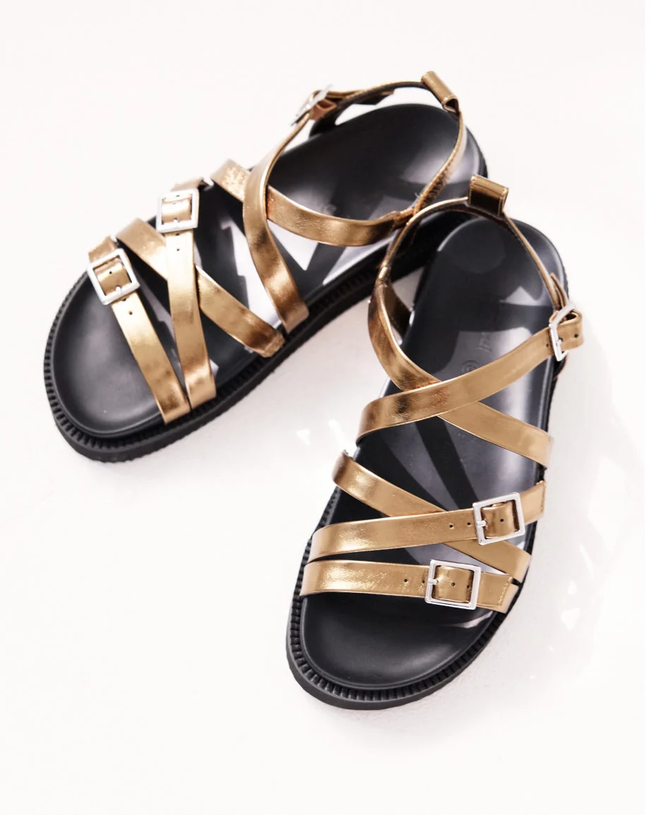 Sophia Strappy Sandal | Bronze Crush - Image 5