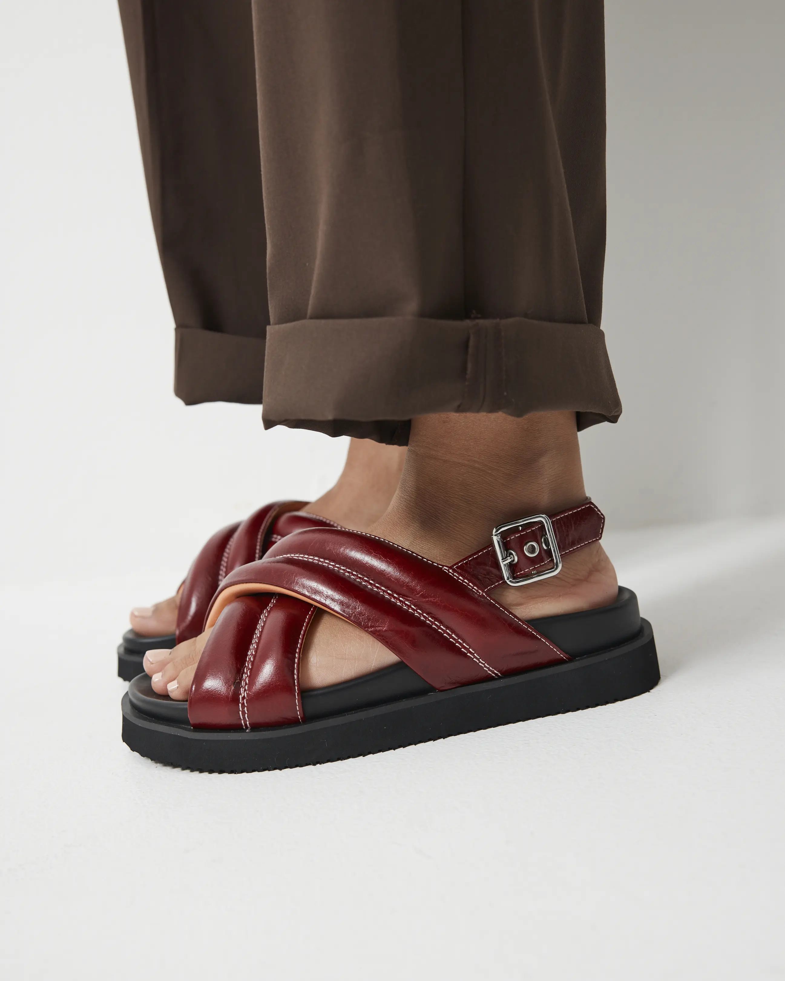 Summer Love Crossover Sandal | Biking Red - Image 3