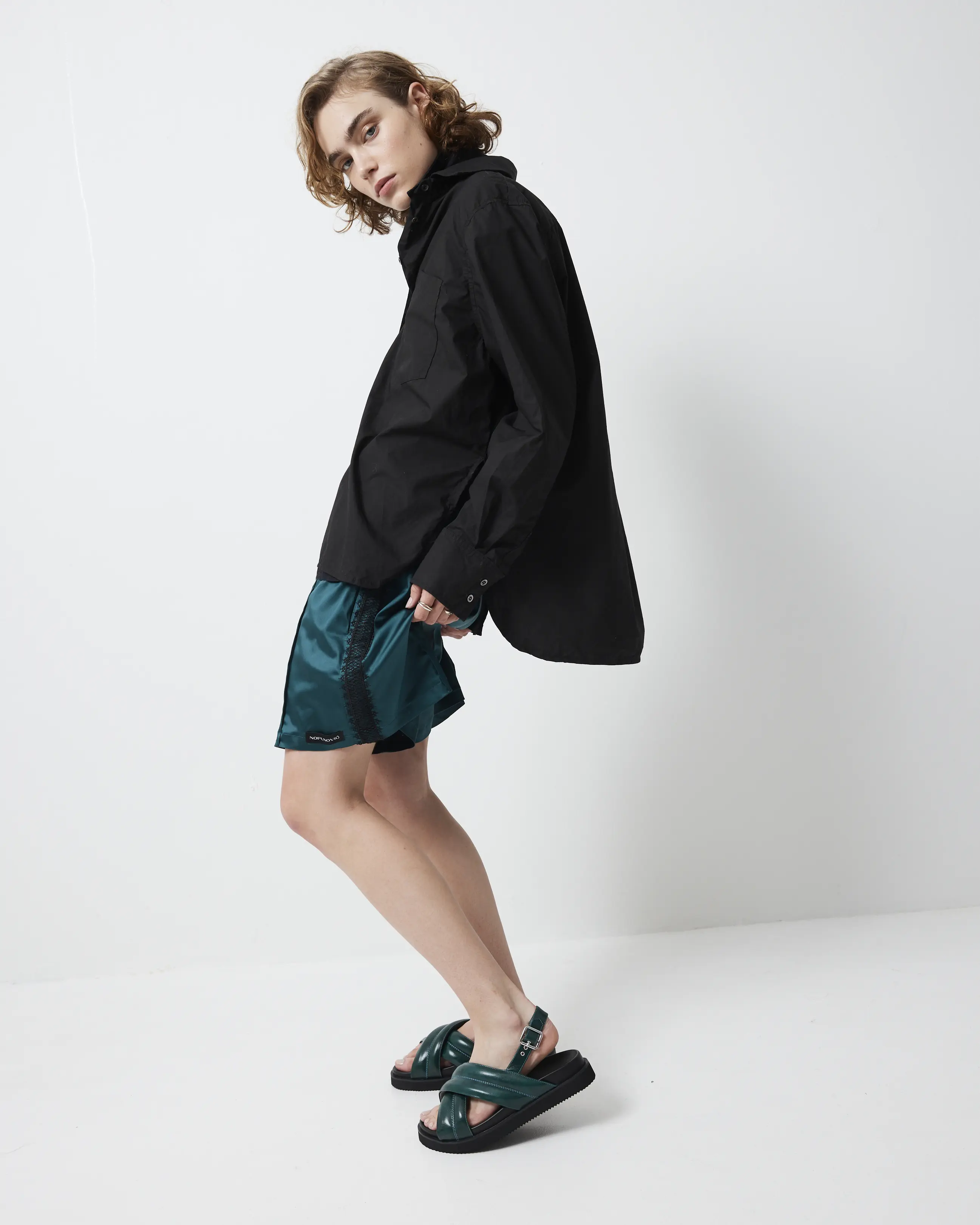 Summer Love Crossover Sandal | Jade Green - Image 7