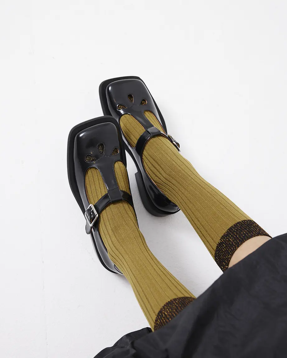 Thelma Square Toe Shoe | Black - Image 3