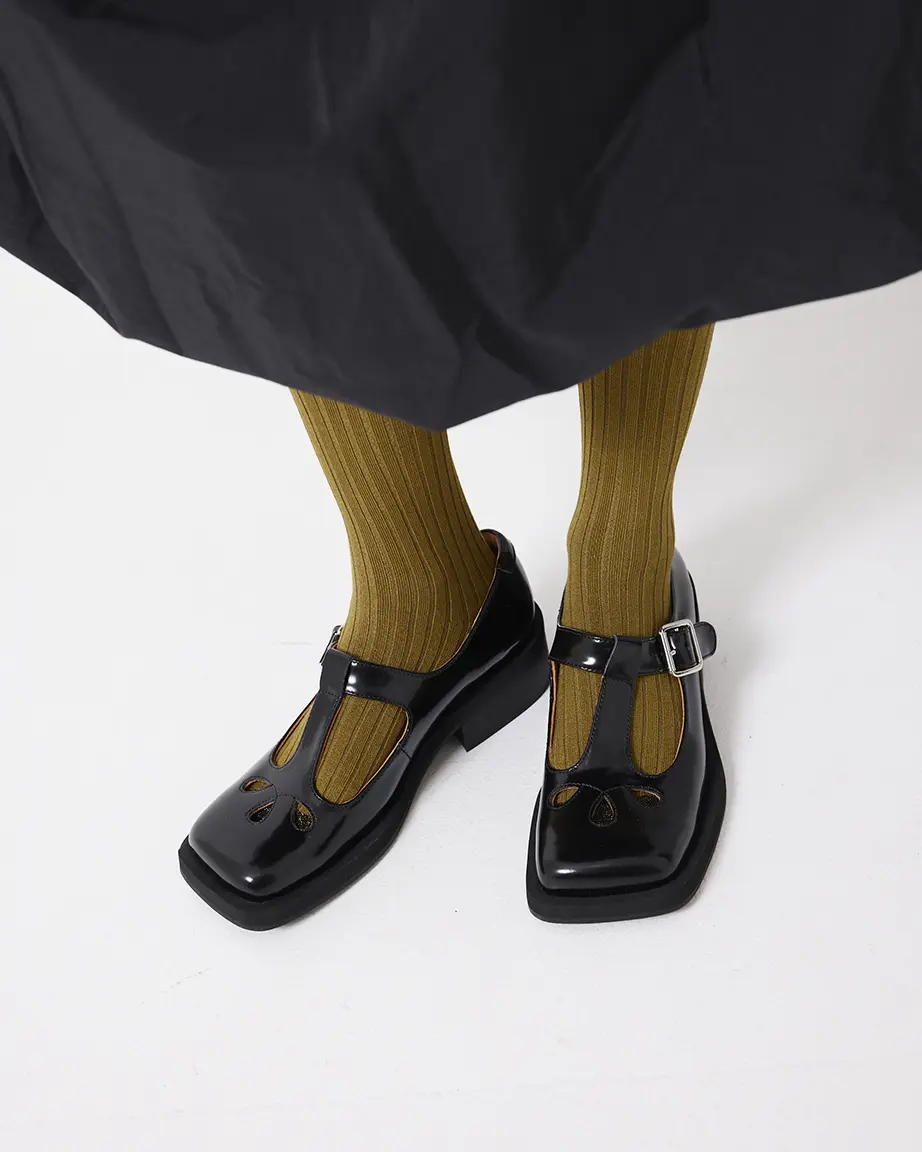 Thelma Square Toe Shoe | Black - Image 4