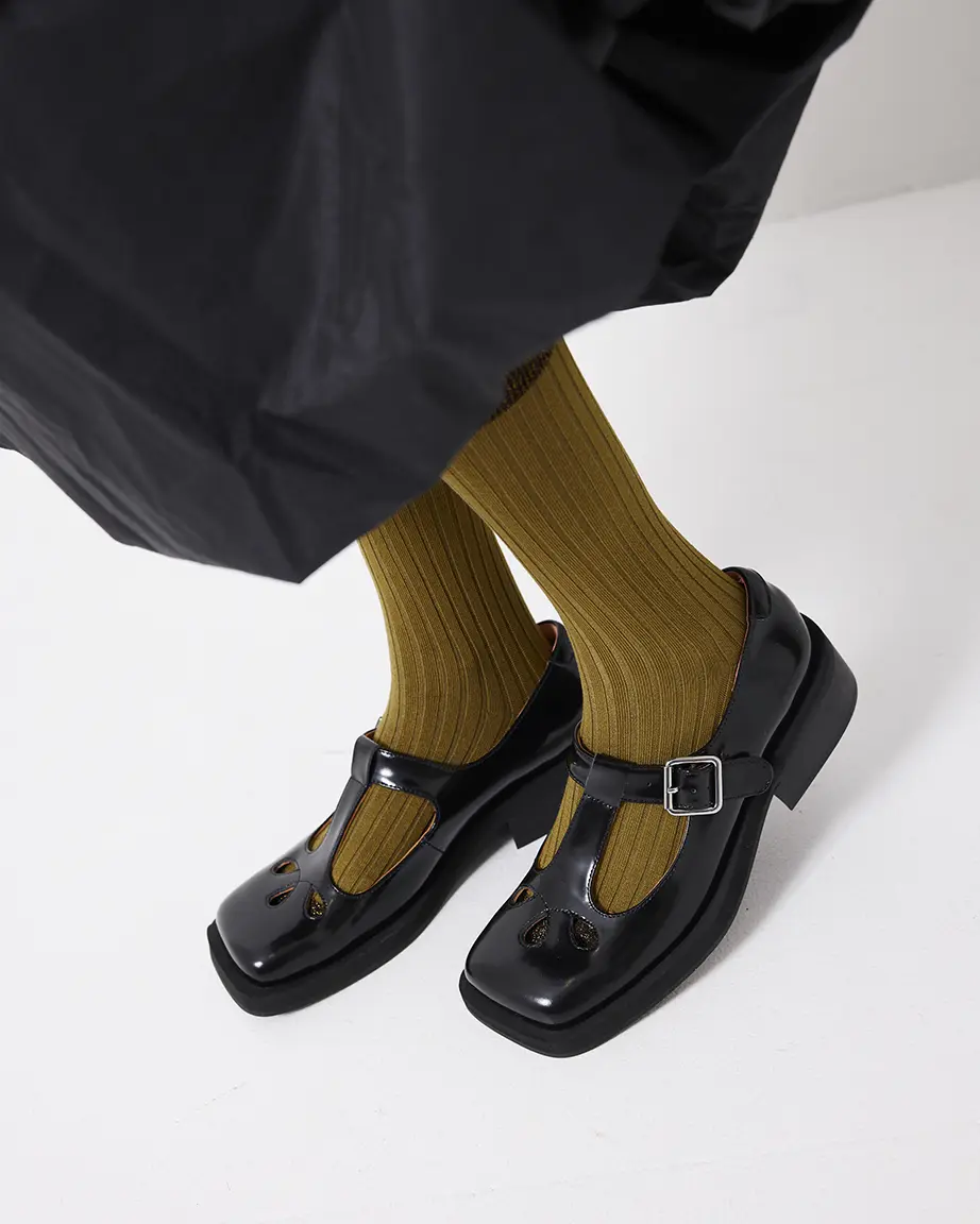 Thelma Square Toe Shoe | Black - Image 5