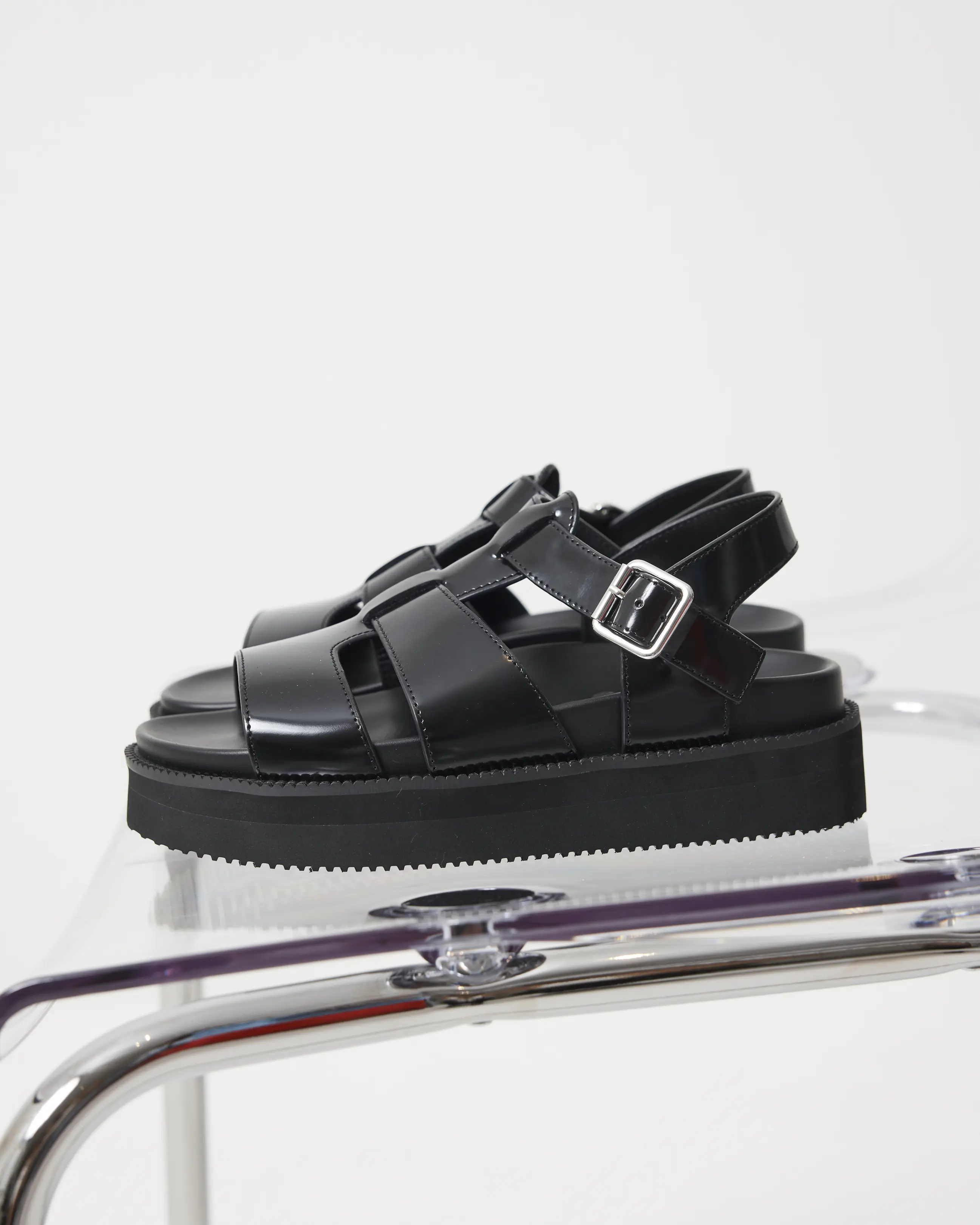 Volta T-Bar Sandal | Black - Image 3