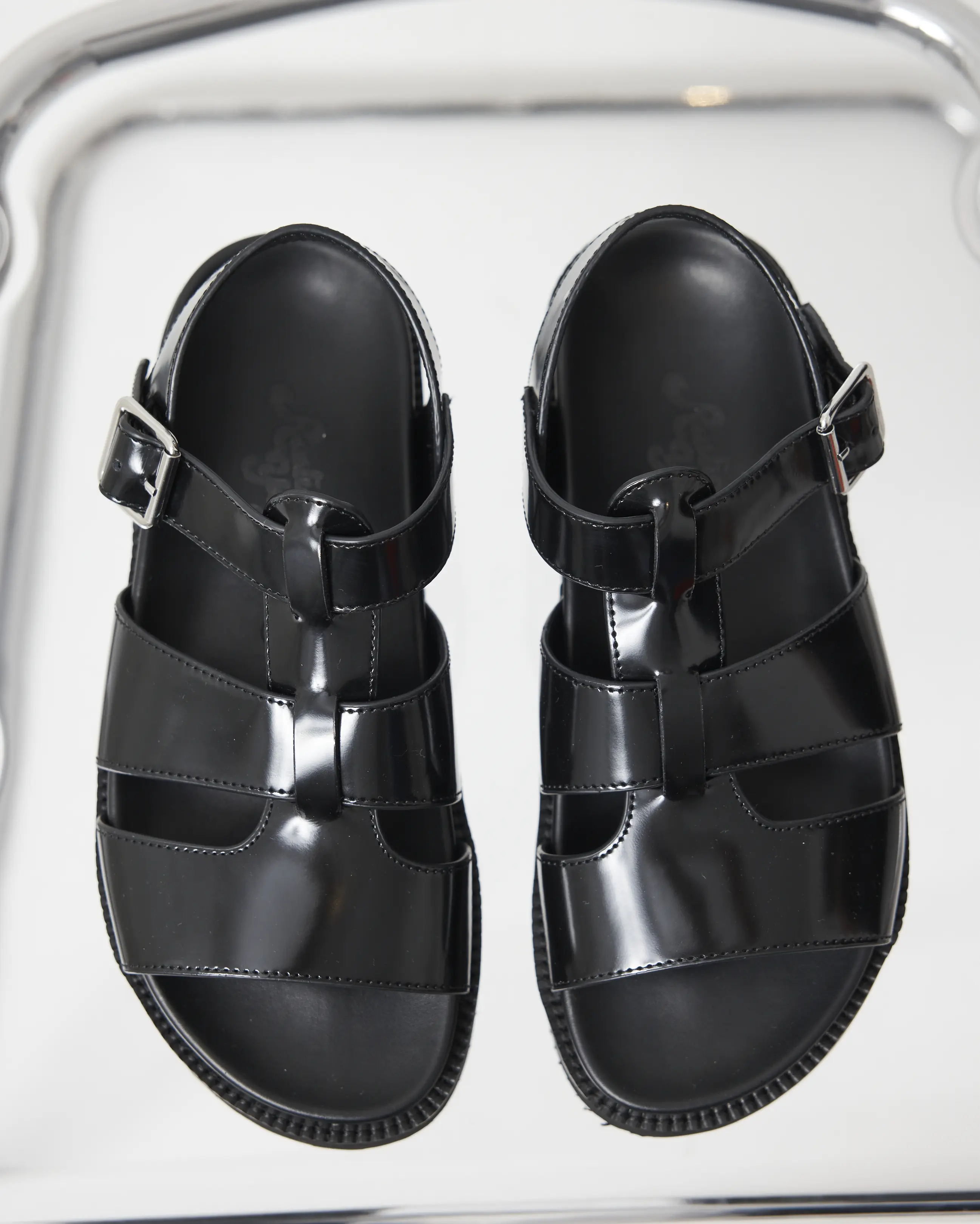 Volta T-Bar Sandal | Black - Image 7